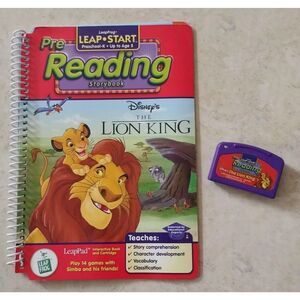The Lion King Leap Pad READING Book + Cartridge Set Vocabulary Comprehension